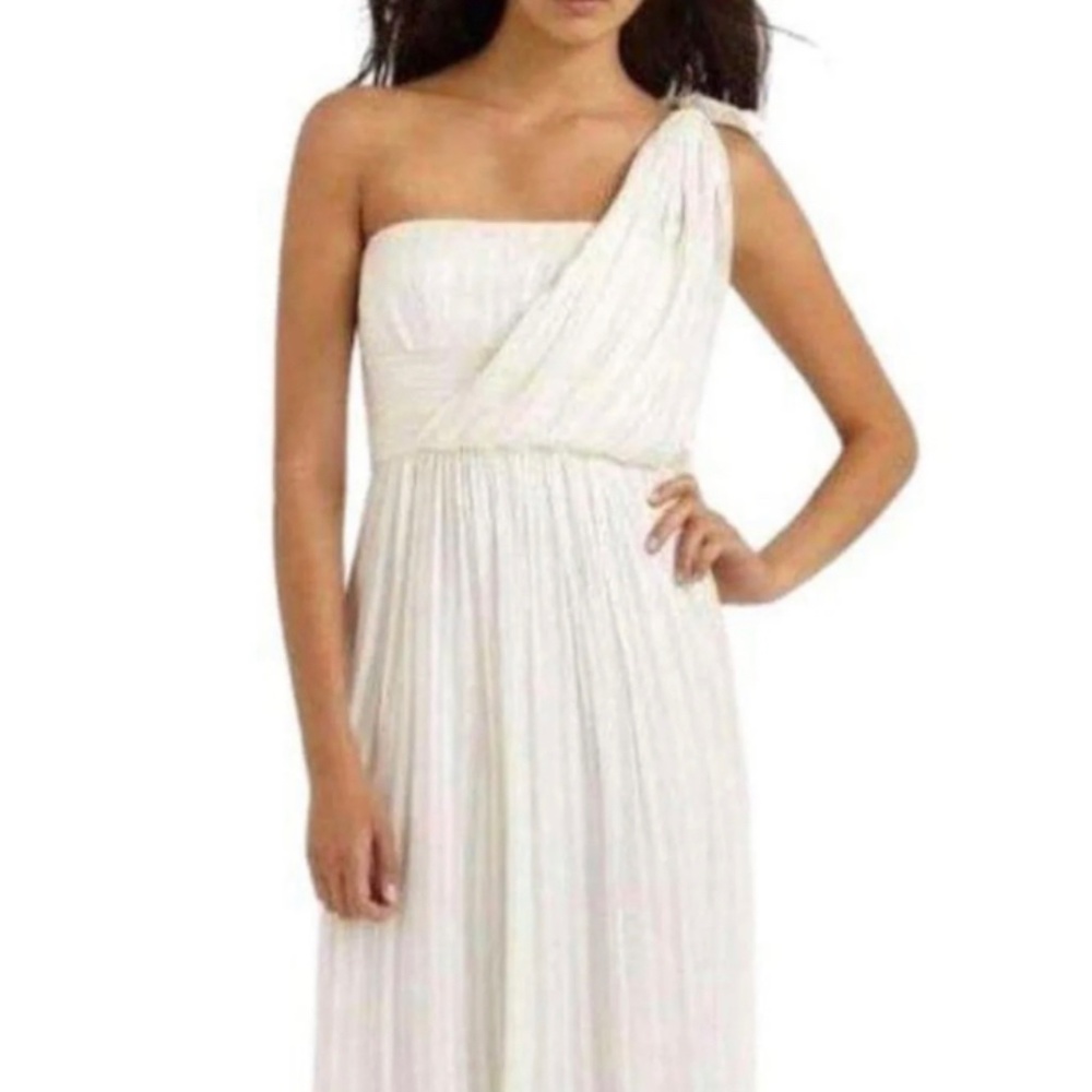 Wedding Beach BCBG One Shoulder Maxi Dress